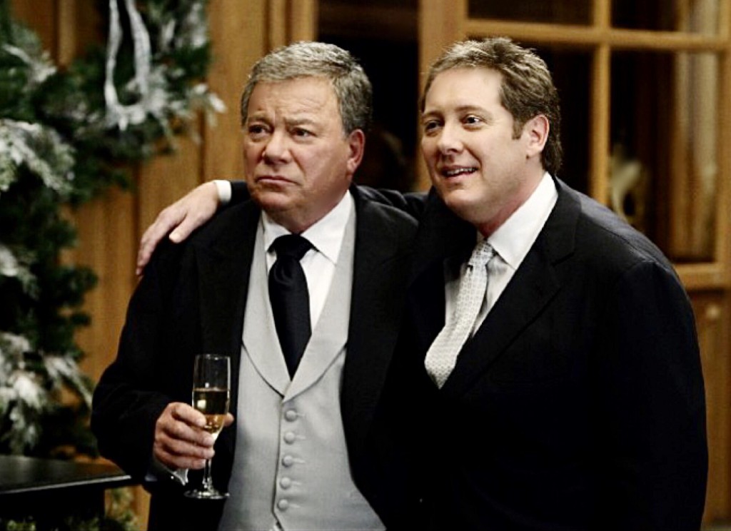 Denny & Alan get married. William Shatner & James Spader in Boston Legal